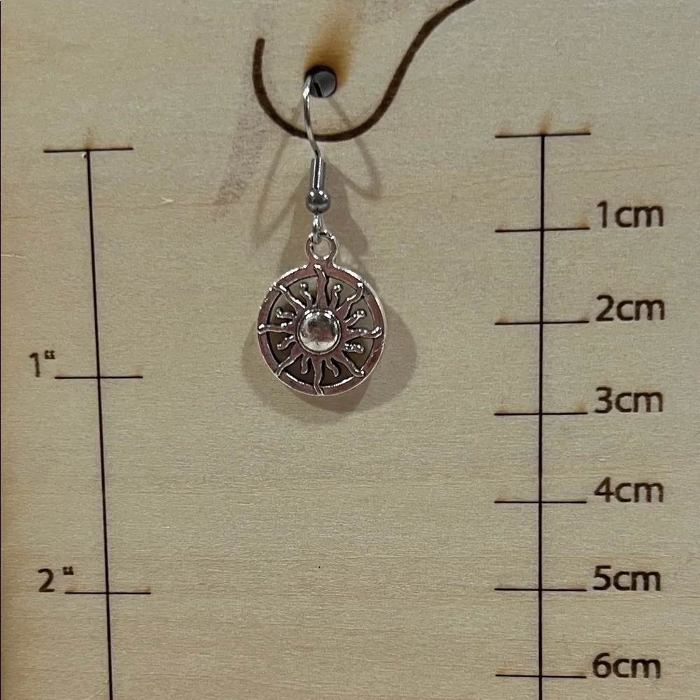 3/$30 • Silver Sunburst Boho Mystical Earrings